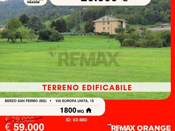 Terreno Edificabile Berzo San Fermo, BG Vendita