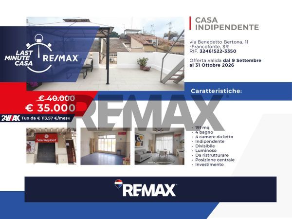 Casa Indipendente Francofonte, SR Vendita
