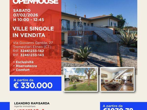Villa singola Tremestieri Etneo, CT Vendita