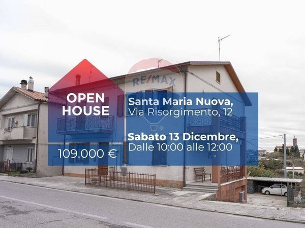 Casa Semindipendente Collina, Santa Maria Nuova, AN Vendita