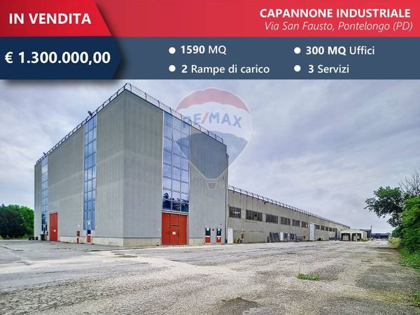 Capannone Industriale Pontelongo, PD Vendita